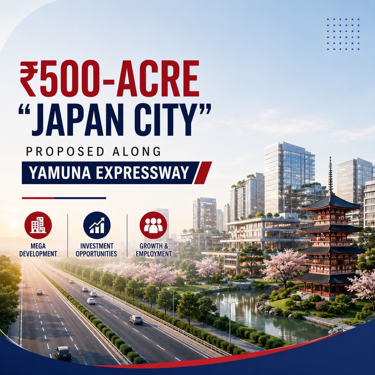 ₹500-Acre “Japan City” Proposed Along Yamuna Expressway
