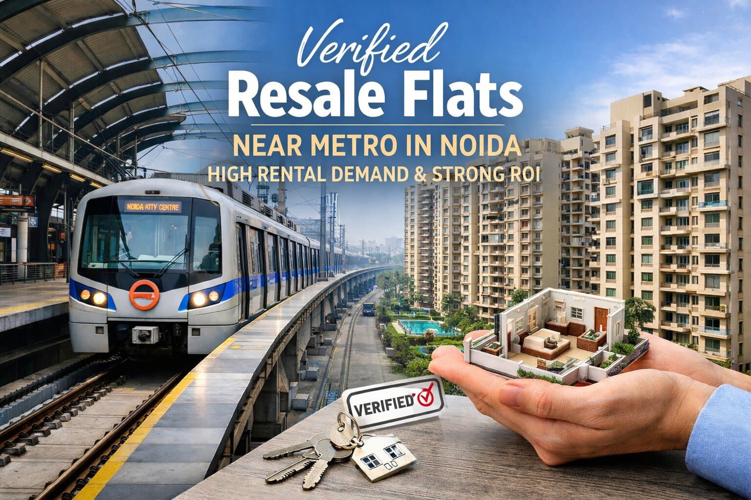 Verified Resale Flats Near Metro in Noida - High Rental Demand & Strong ROI