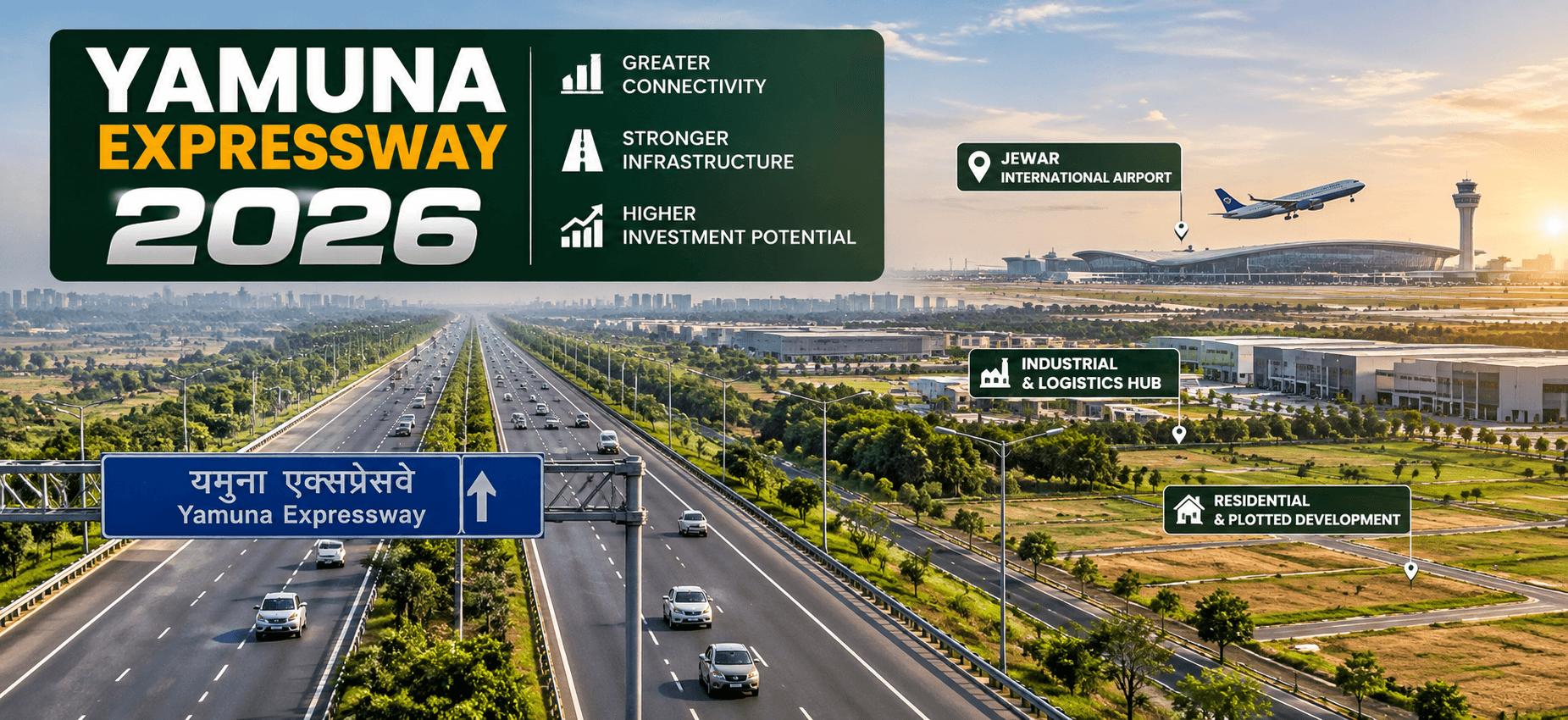 Yamuna Expressway 2026: Growth Corridor, Route Overview & Investment Insights