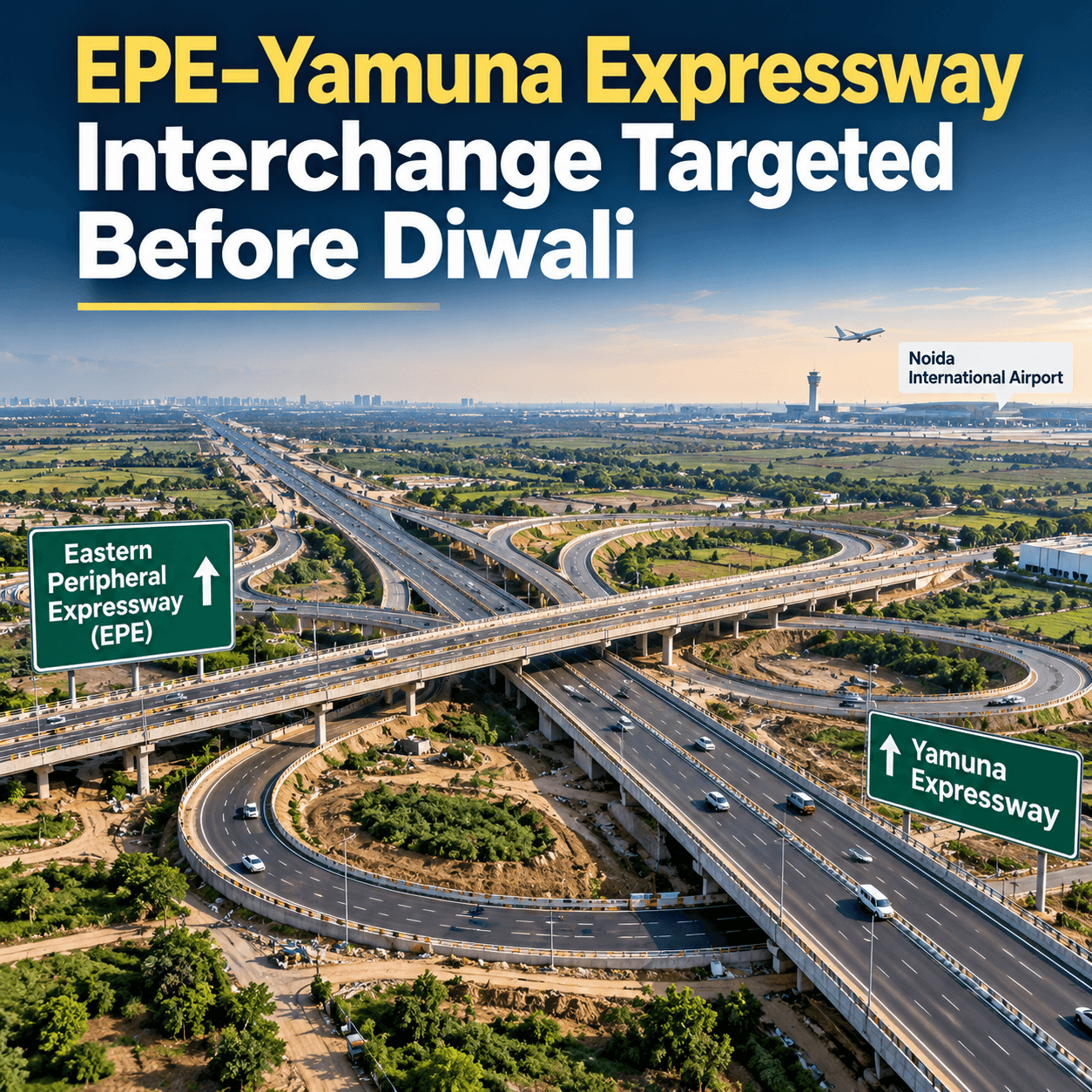 EPE–Yamuna Expressway Interchange Targeted Before Diwali